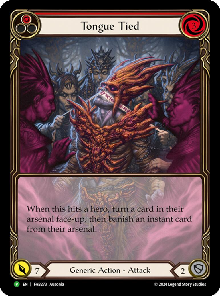 Tongue Tied (Extended Art) [FAB273] (Rosetta)  Rainbow Foil | Tables and Towers