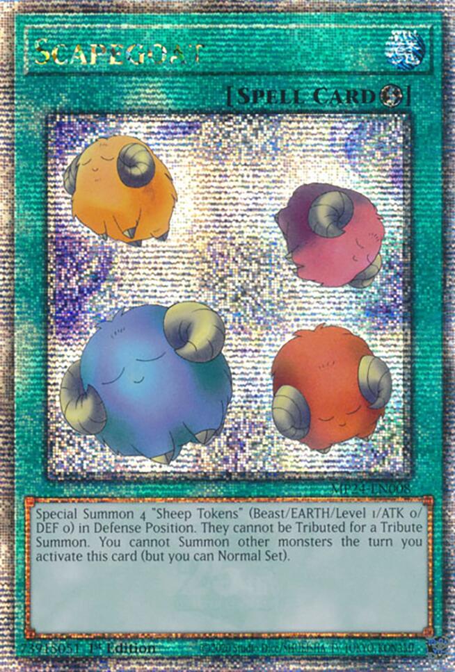 Scapegoat [MP24-EN008] Quarter Century Secret Rare | Tables and Towers