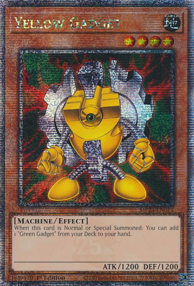 Yellow Gadget [MP24-EN013] Quarter Century Secret Rare | Tables and Towers