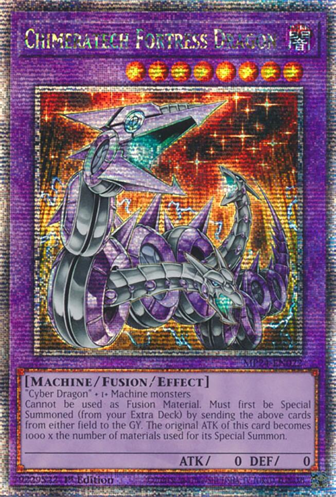 Chimeratech Fortress Dragon [MP24-EN022] Quarter Century Secret Rare | Tables and Towers