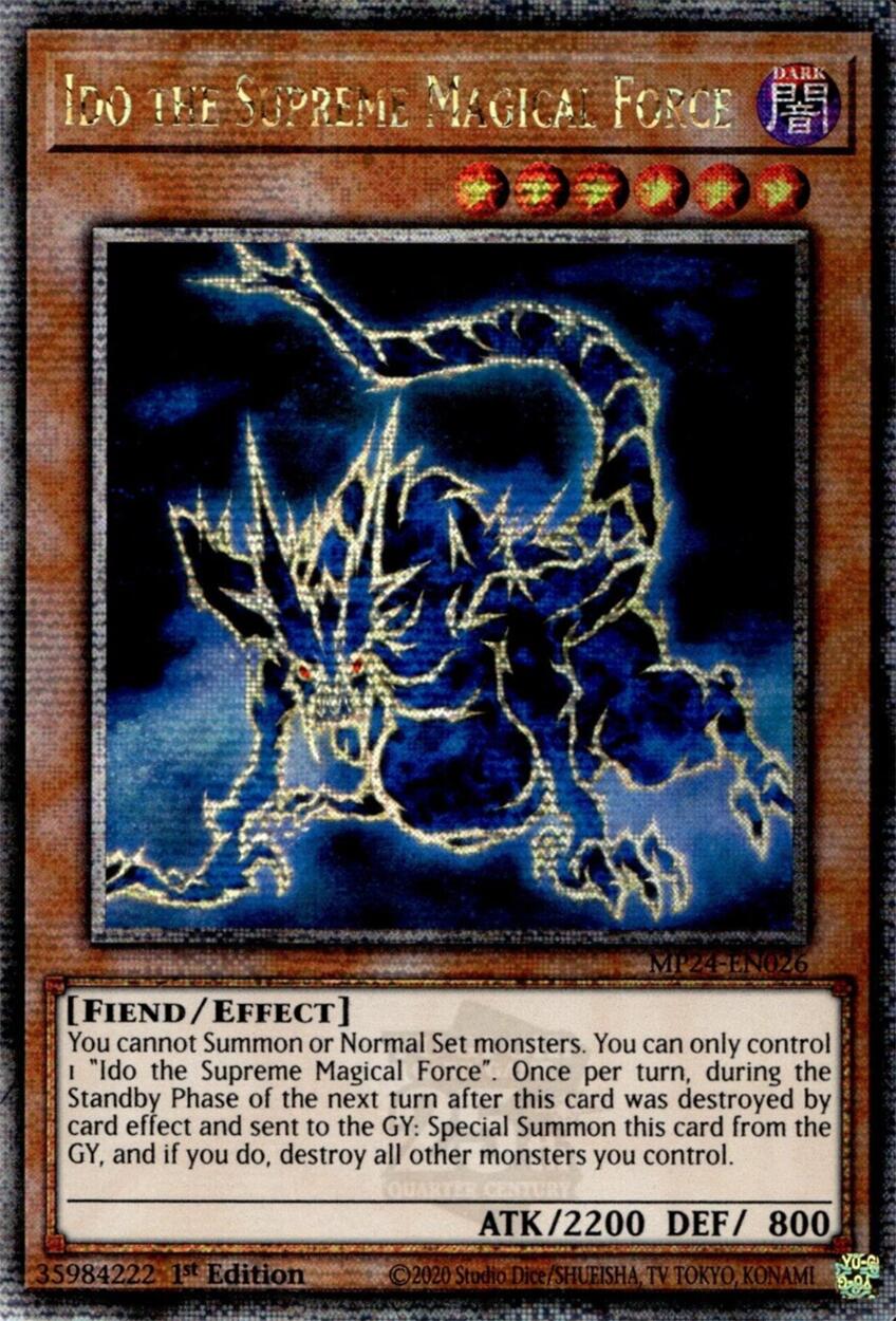 Ido the Supreme Magical Force [MP24-EN026] Quarter Century Secret Rare | Tables and Towers