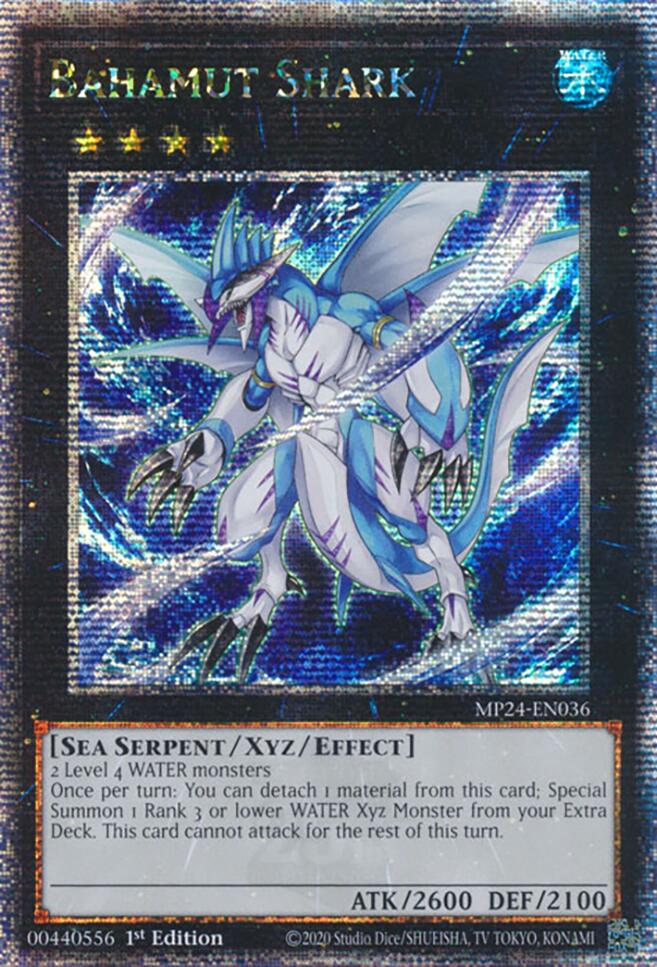 Bahamut Shark [MP24-EN036] Quarter Century Secret Rare | Tables and Towers