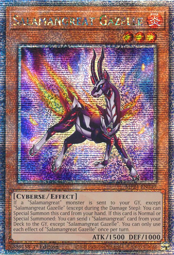 Salamangreat Gazelle [MP24-EN049] Quarter Century Secret Rare | Tables and Towers