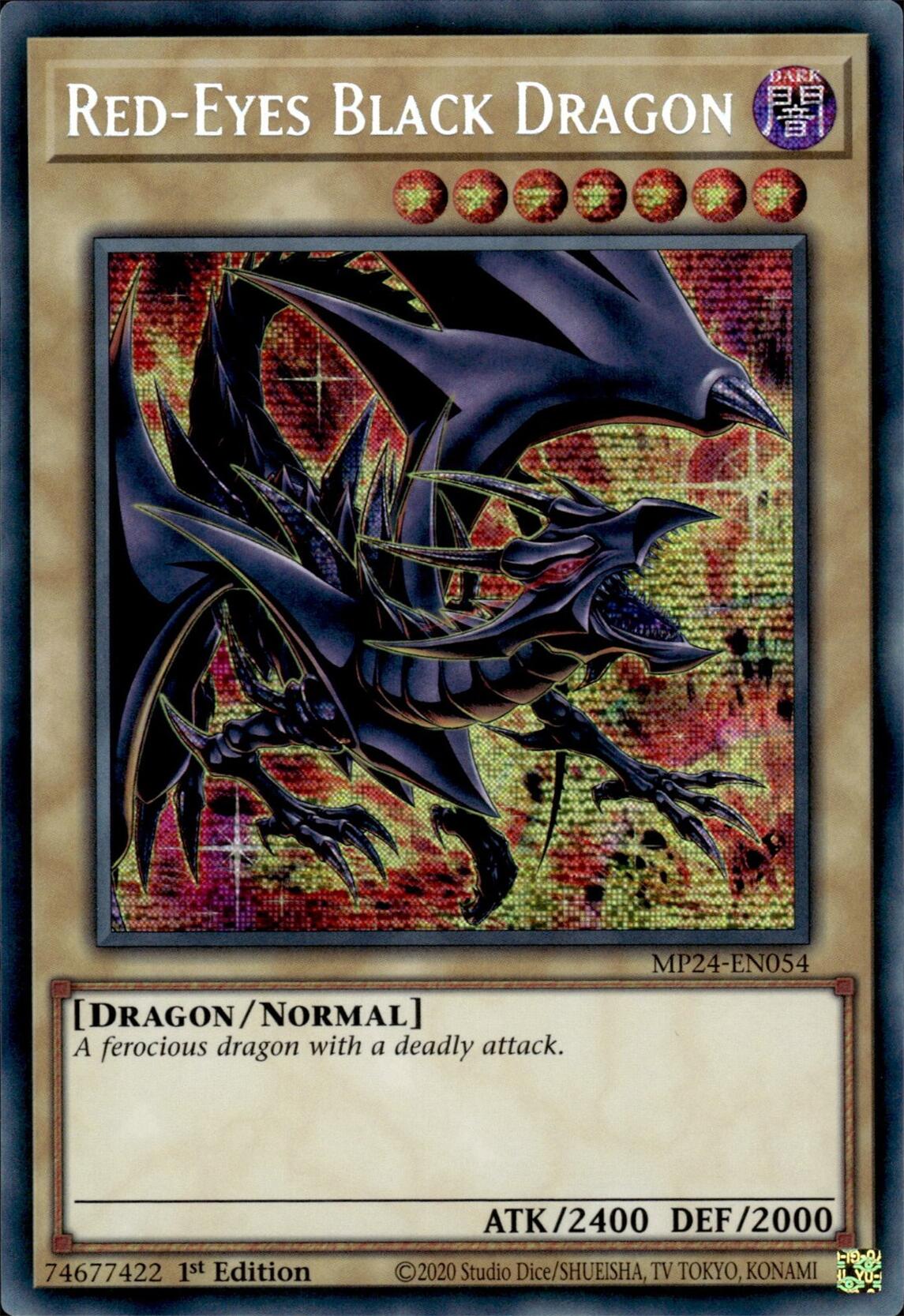 Red-Eyes Black Dragon (Alternate Art) [MP24-EN054] Prismatic Secret Rare | Tables and Towers