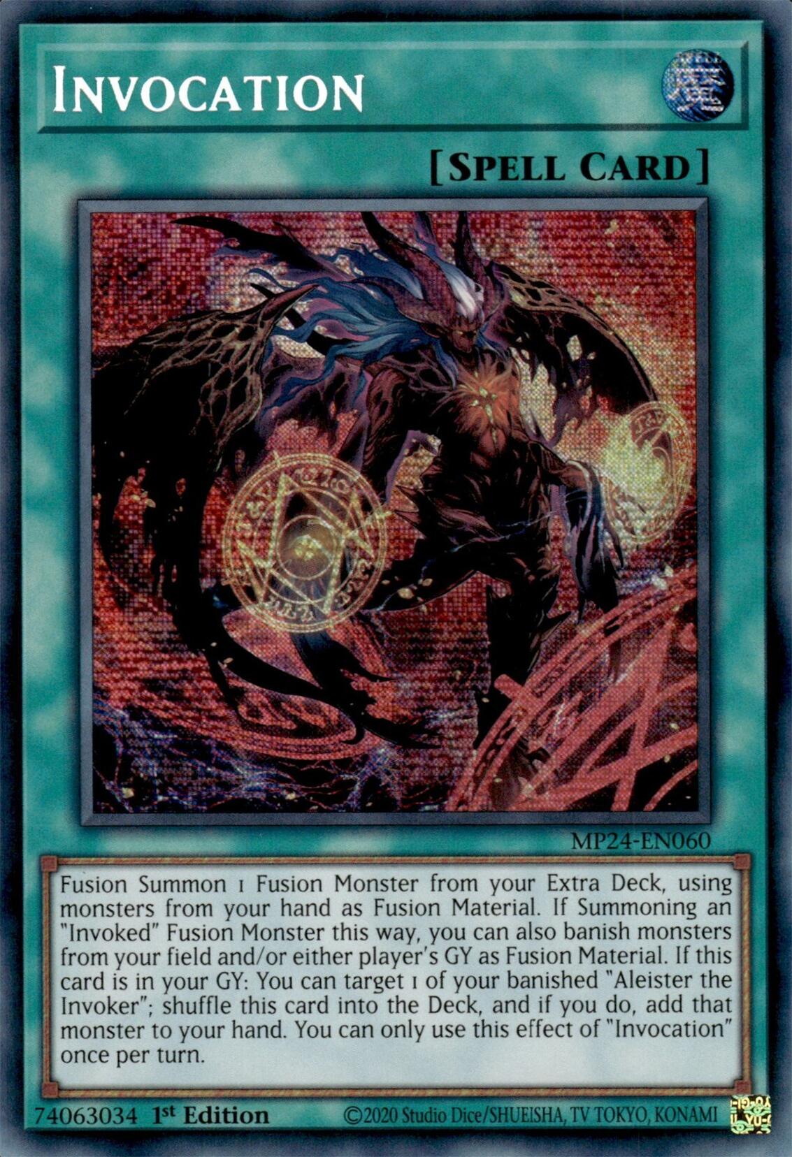 Invocation (Alternate Art) [MP24-EN060] Prismatic Secret Rare | Tables and Towers