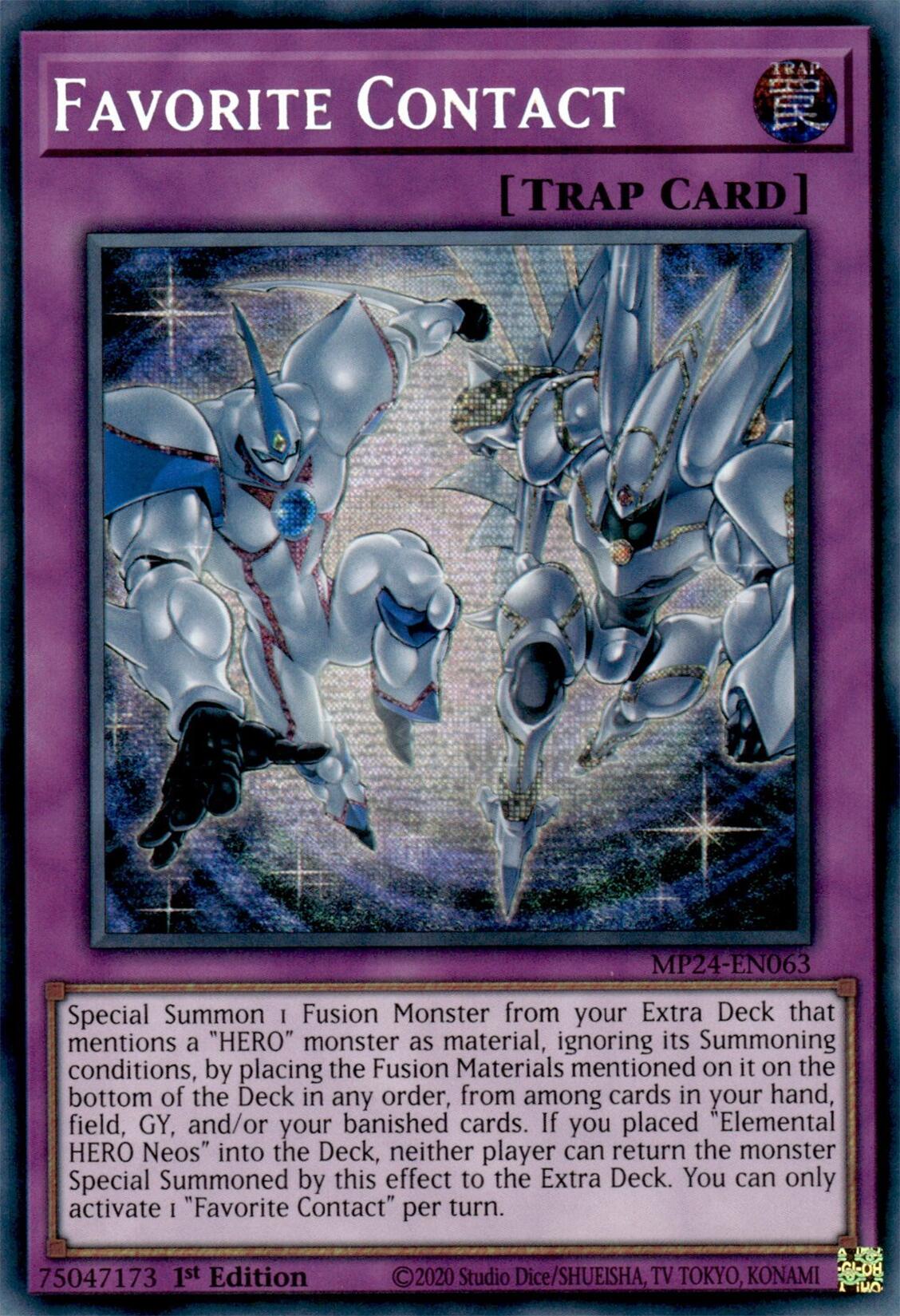 Favorite Contact [MP24-EN063] Prismatic Secret Rare | Tables and Towers