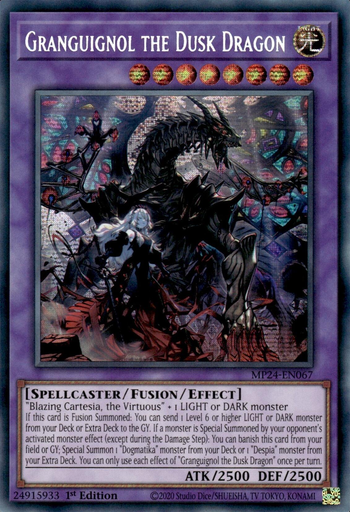 Granguignol the Dusk Dragon [MP24-EN067] Prismatic Secret Rare | Tables and Towers