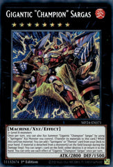 Gigantic "Champion" Sargas [MP24-EN071] Prismatic Secret Rare | Tables and Towers