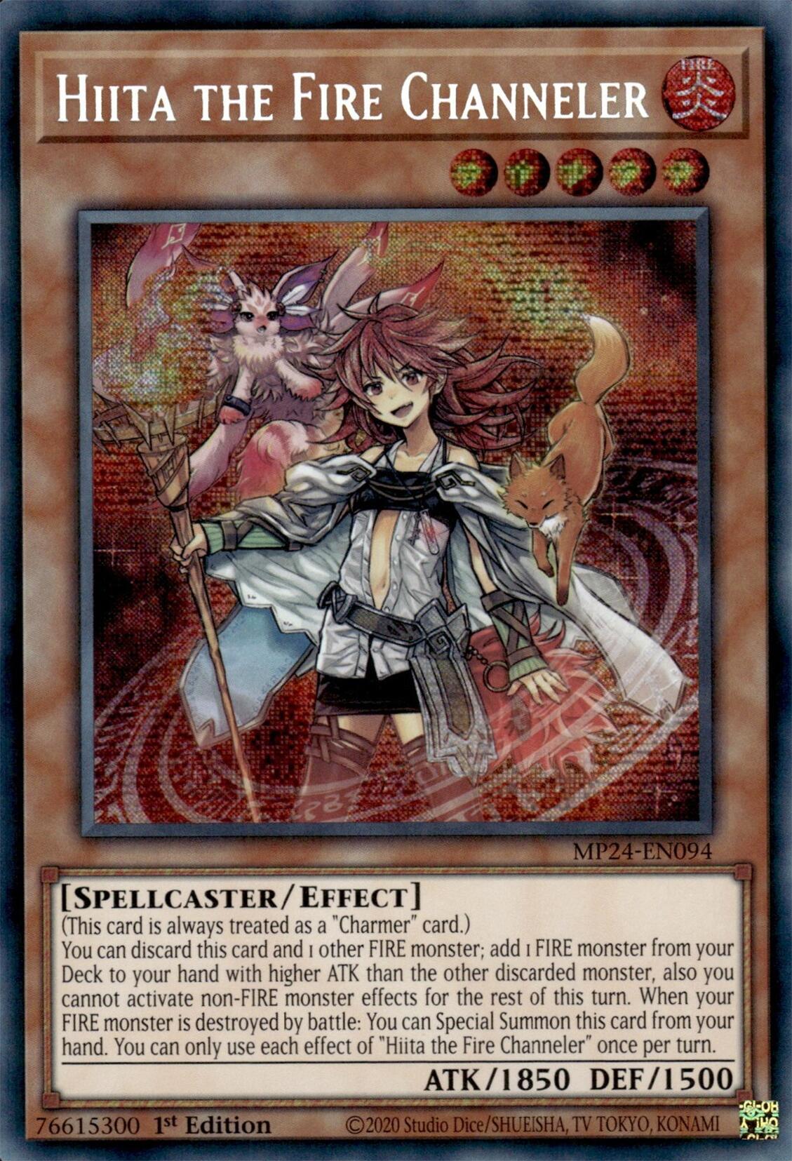 Hiita the Fire Channeler [MP24-EN094] Prismatic Secret Rare | Tables and Towers