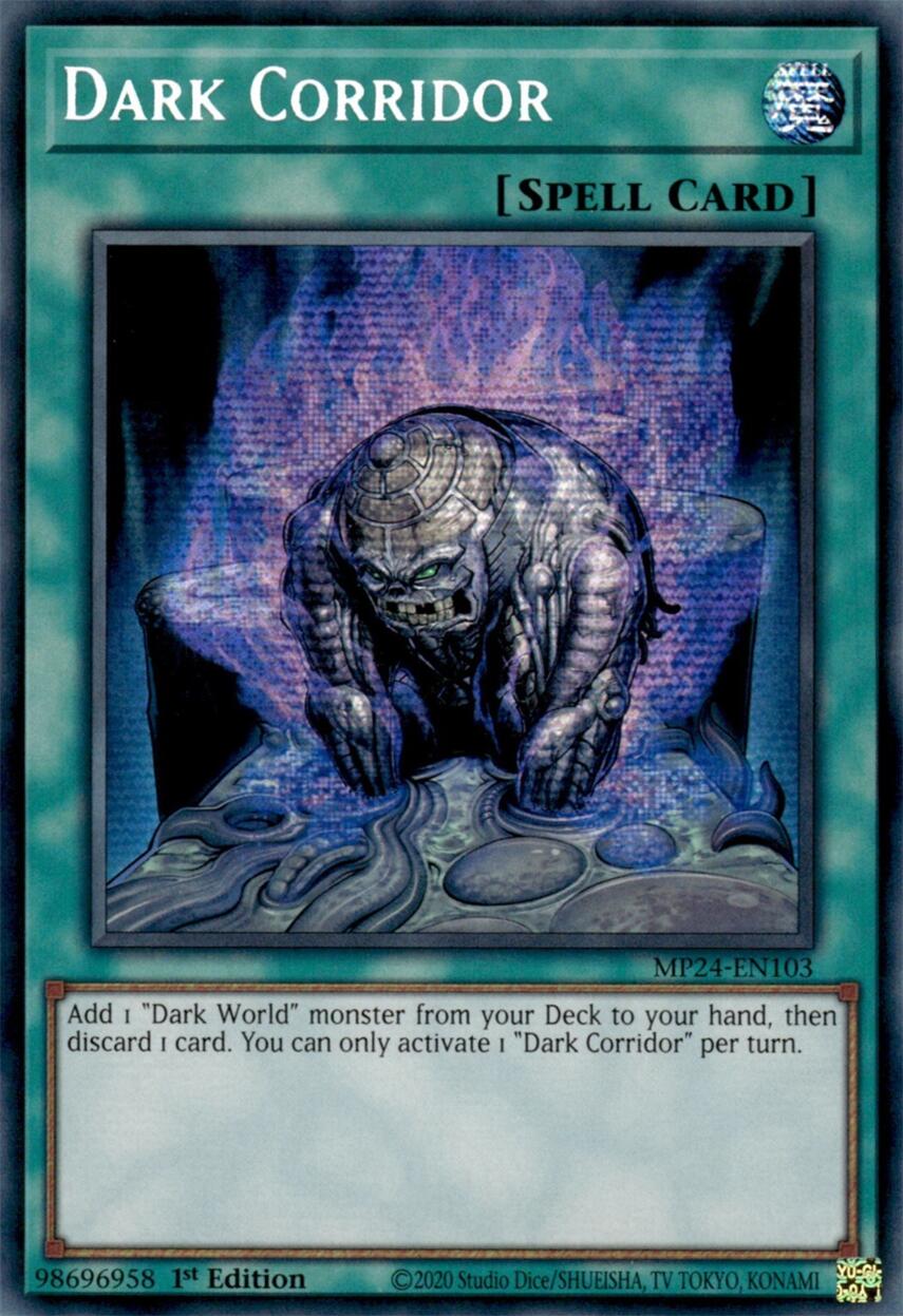 Dark Corridor [MP24-EN103] Prismatic Secret Rare | Tables and Towers