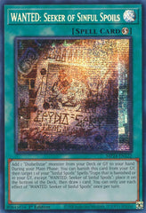 WANTED: Seeker of Sinful Spoils [MP24-EN122] Prismatic Secret Rare | Tables and Towers