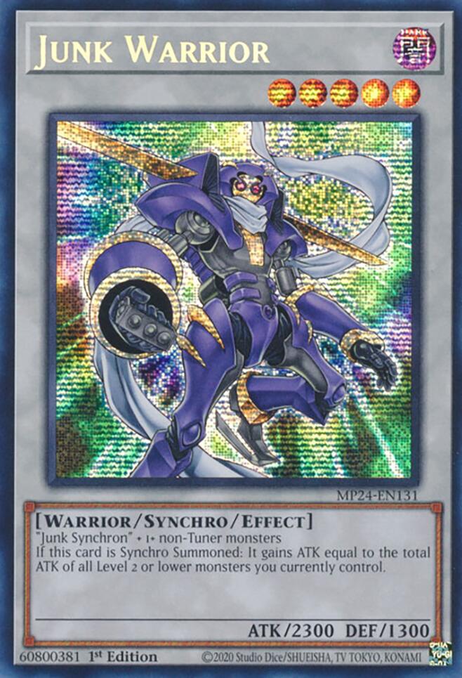 Junk Warrior [MP24-EN131] Prismatic Secret Rare | Tables and Towers