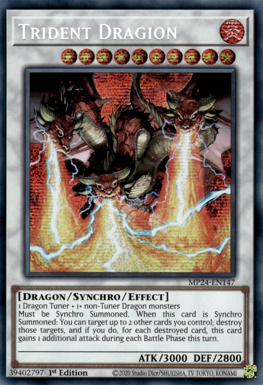 Trident Dragion [MP24-EN147] Prismatic Secret Rare | Tables and Towers