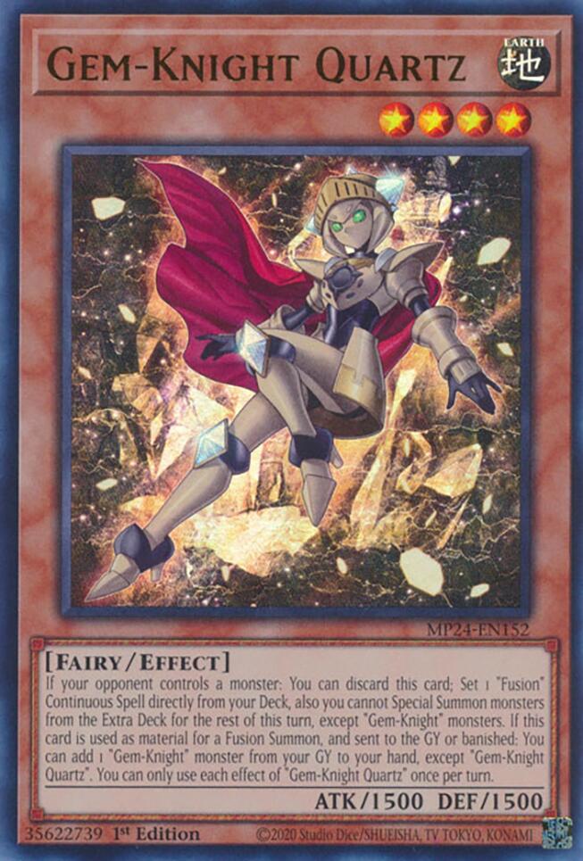 Gem-Knight Quartz [MP24-EN152] Ultra Rare | Tables and Towers