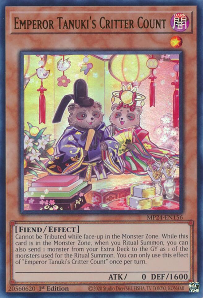 Emperor Tanuki's Critter Count [MP24-EN156] Ultra Rare | Tables and Towers