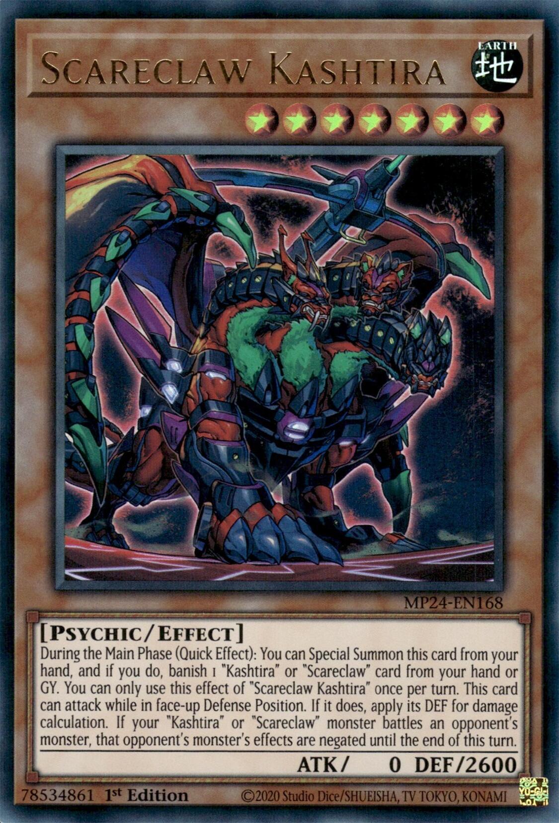Scareclaw Kashtira [MP24-EN168] Ultra Rare | Tables and Towers