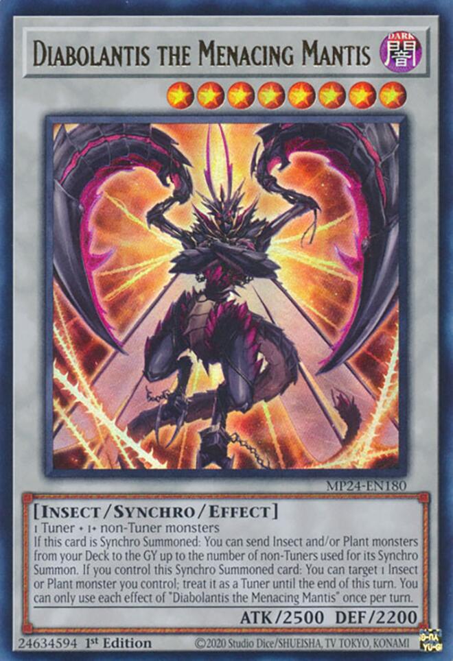 Diabolantis the Menacing Mantis [MP24-EN180] Ultra Rare | Tables and Towers