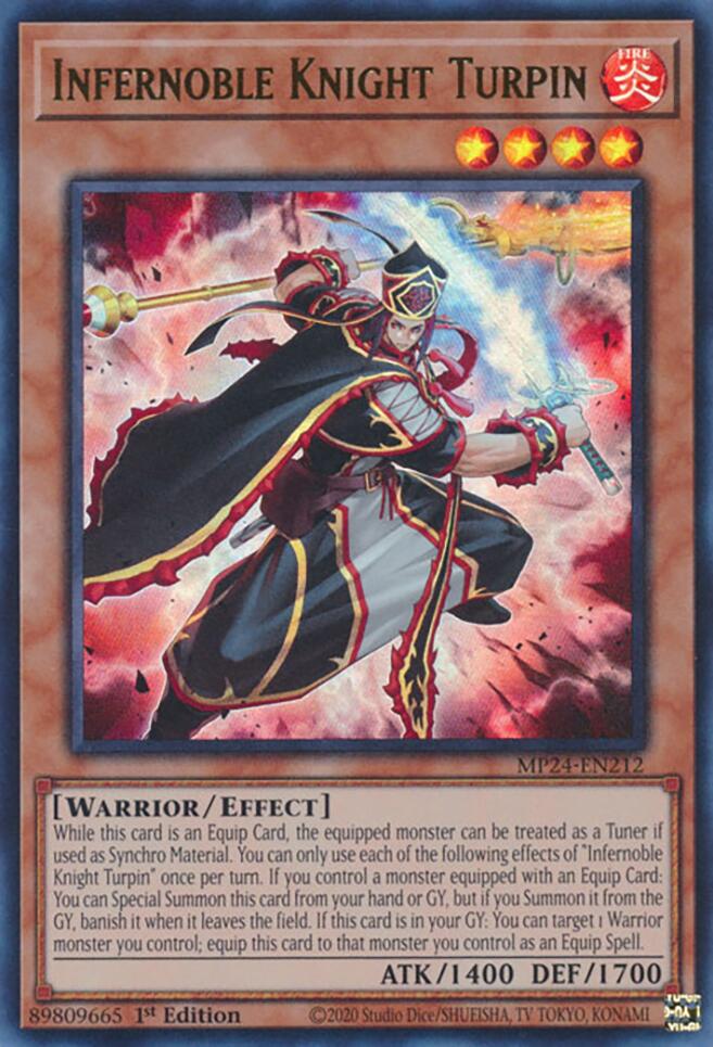 Infernoble Knight Turpin [MP24-EN212] Ultra Rare | Tables and Towers
