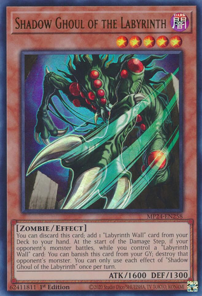 Shadow Ghoul of the Labyrinth [MP24-EN258] Ultra Rare | Tables and Towers