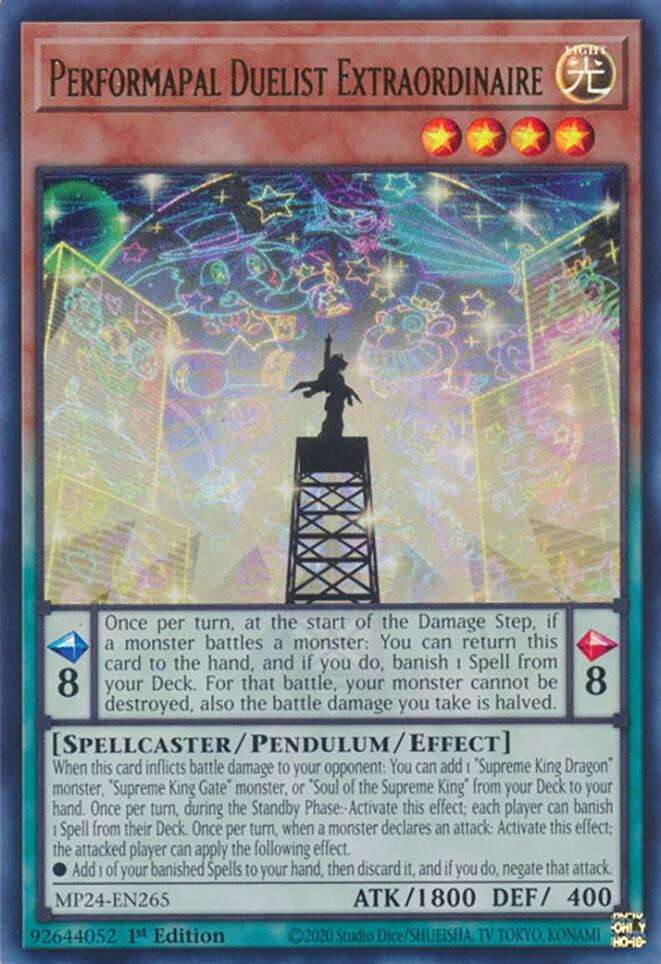 Performapal Duelist Extraordinaire [MP24-EN265] Ultra Rare | Tables and Towers