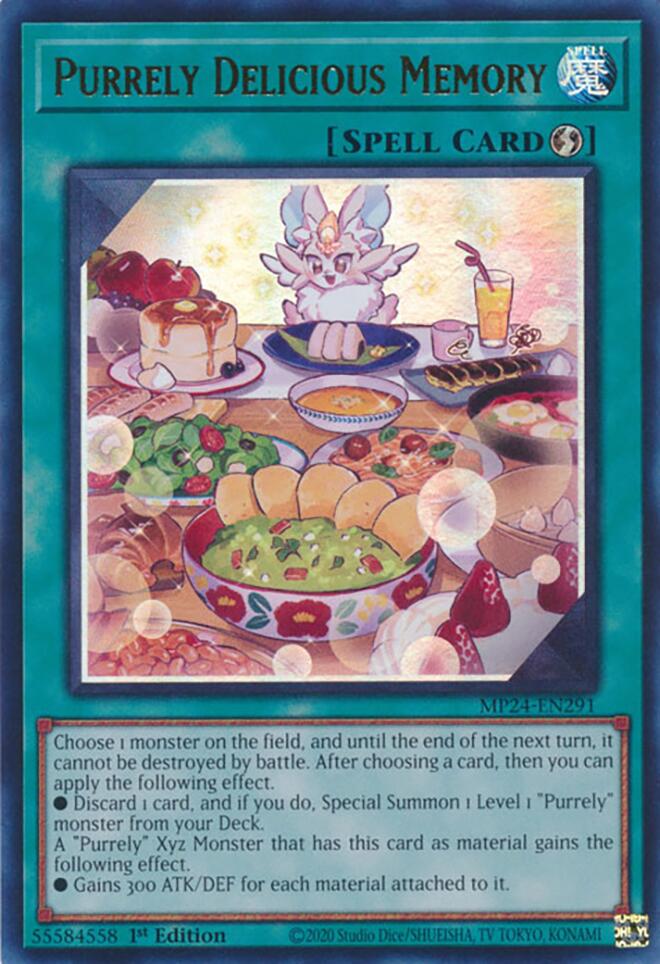Purrely Delicious Memory [MP24-EN291] Ultra Rare | Tables and Towers