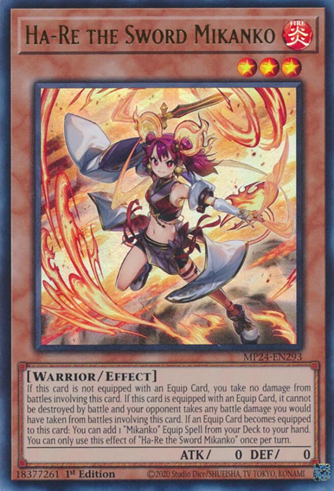 Ha-Re the Sword Mikanko [MP24-EN293] Ultra Rare | Tables and Towers