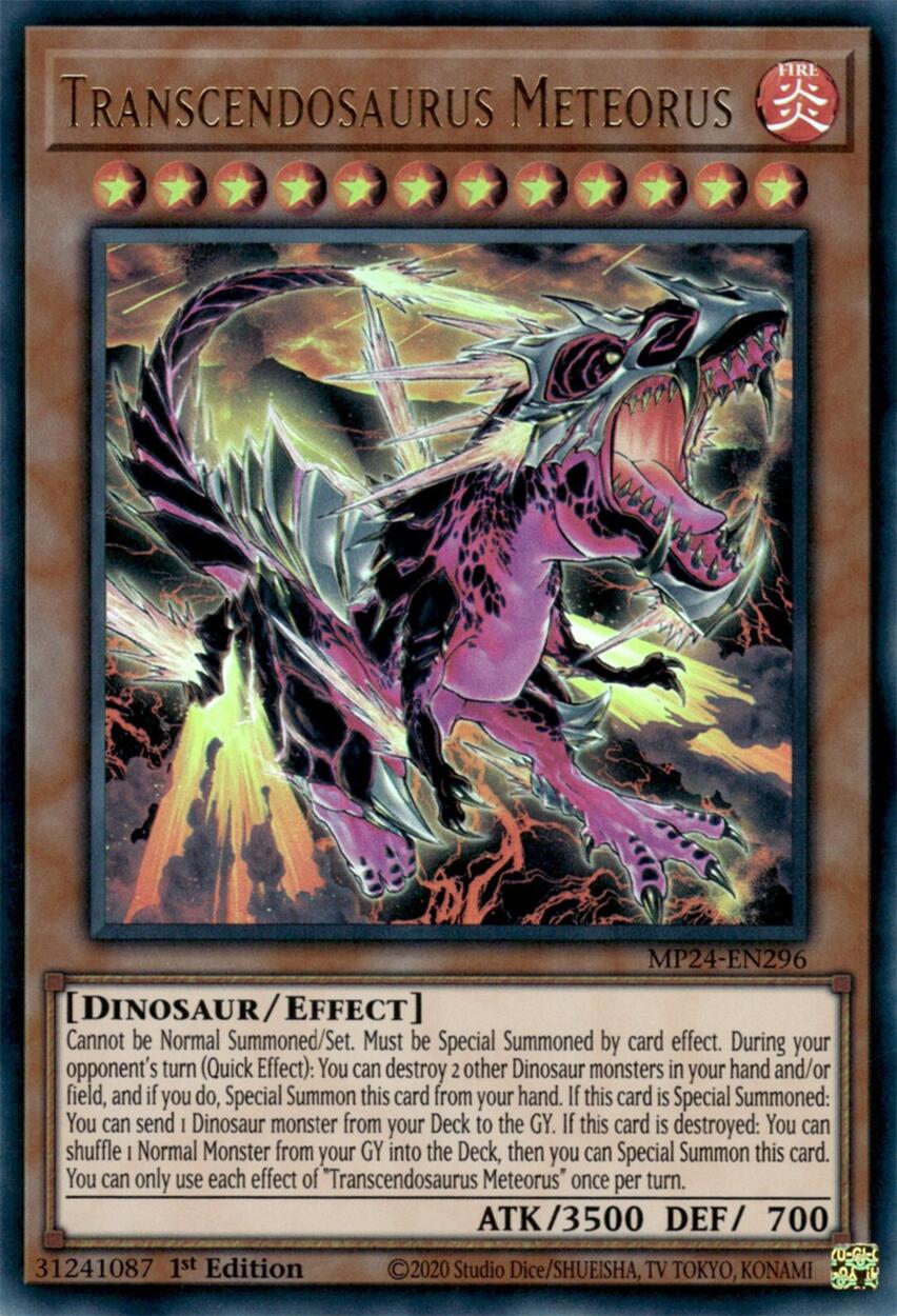 Transcendosaurus Meteorus [MP24-EN296] Ultra Rare | Tables and Towers