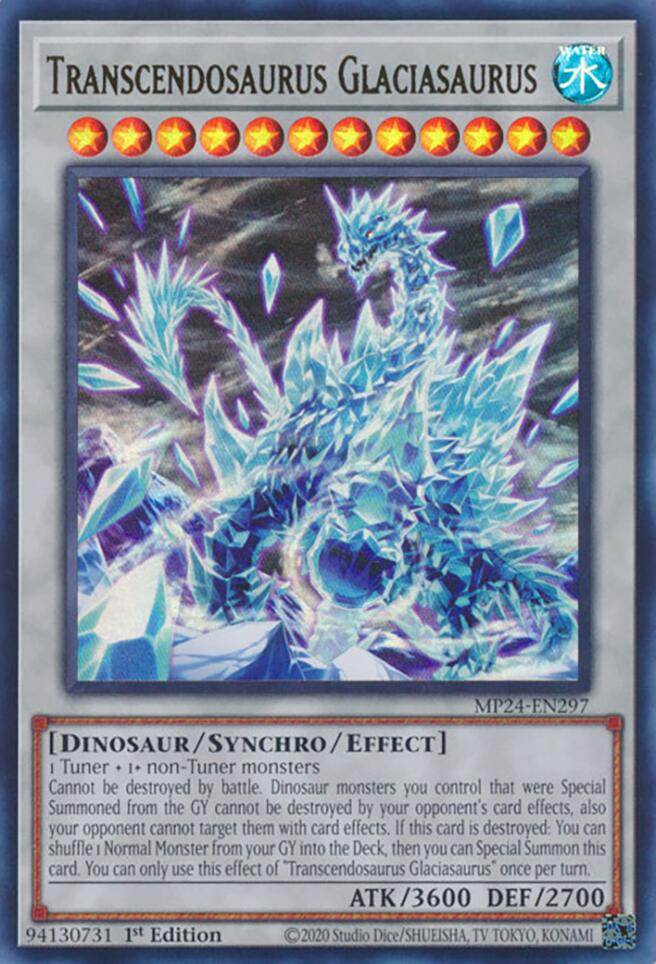 Transcendosaurus Glaciasaurus [MP24-EN297] Ultra Rare | Tables and Towers