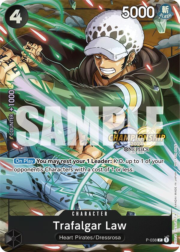 Trafalgar Law (P-038) (CS 2024 Event Pack) [One Piece Promotion Cards] | Tables and Towers