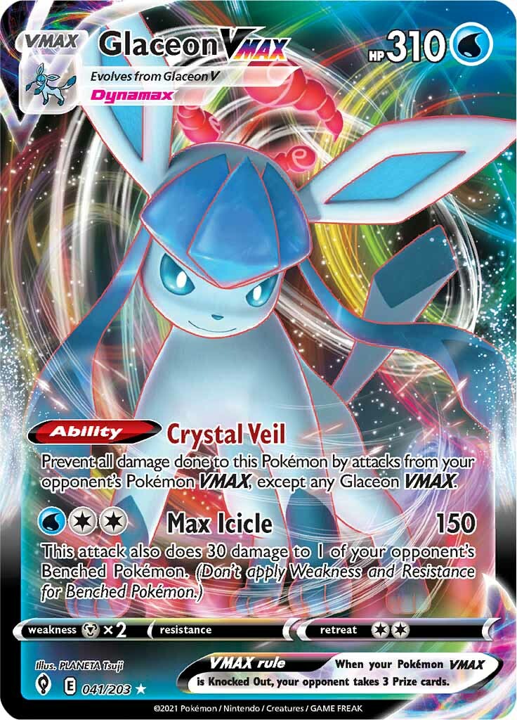 Glaceon VMAX (041/203) [Sword & Shield: Evolving Skies] | Tables and Towers