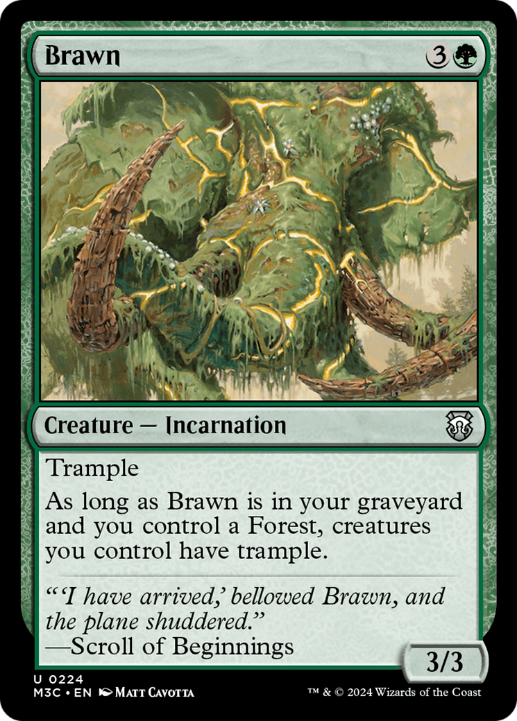 Brawn (Ripple Foil) [Modern Horizons 3 Commander] | Tables and Towers