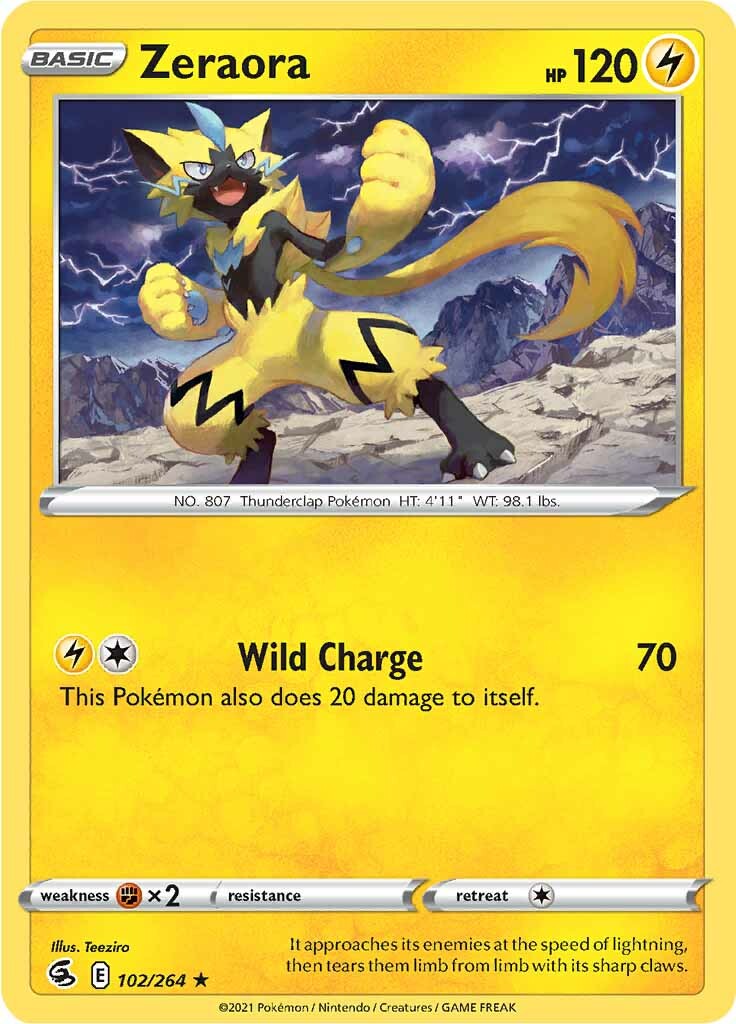 Zeraora (102/264) [Sword & Shield: Fusion Strike] | Tables and Towers