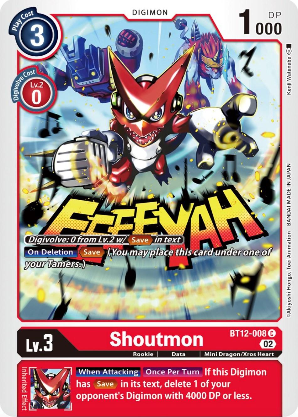 Shoutmon [BT12-008] [Across Time] | Tables and Towers