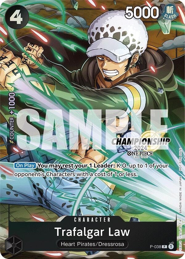 Trafalgar Law (P-038) (CS 2024 Event Pack Finalist) [One Piece Promotion Cards] | Tables and Towers