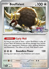 Bouffalant (136) (Staff Promo) [Scarlet & Violet: Black Star Promos] | Tables and Towers