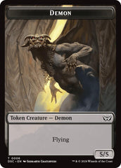 Demon // Bird Double-Sided Token [Duskmourn: House of Horror Commander Tokens] | Tables and Towers