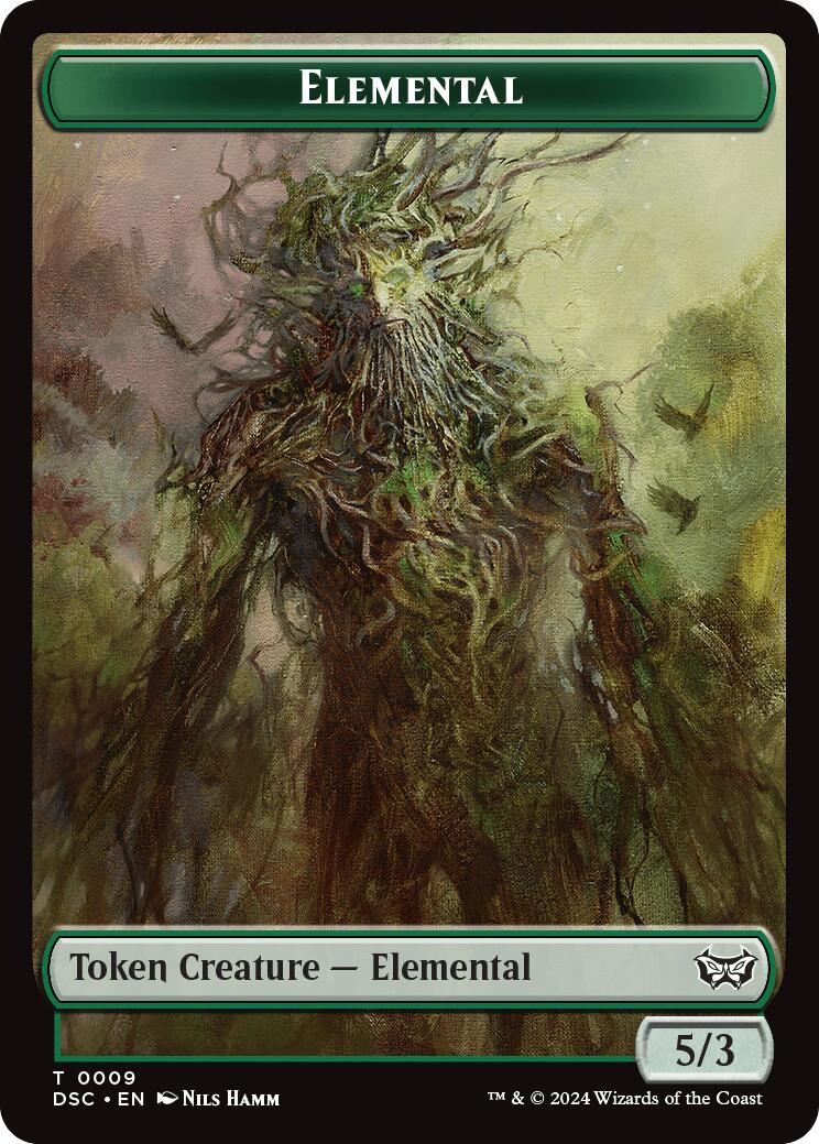 Elemental // Bird Double-Sided Token [Duskmourn: House of Horror Commander Tokens] | Tables and Towers