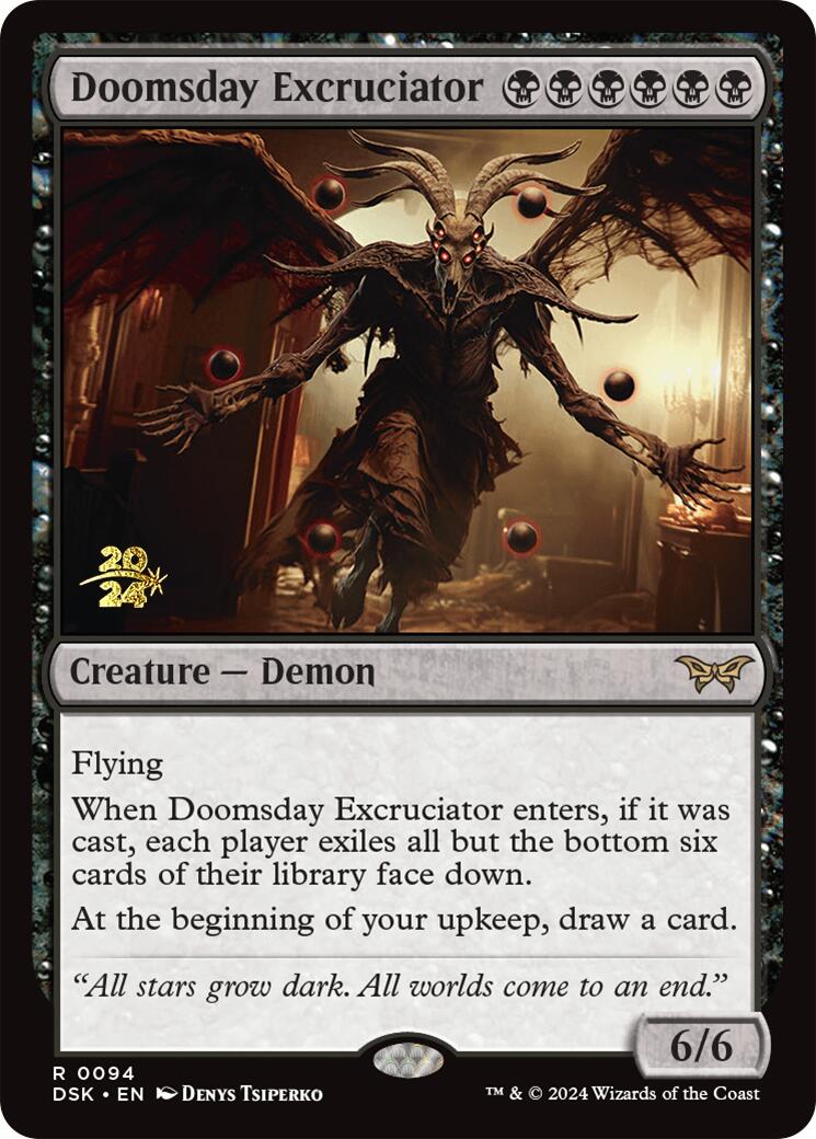 Doomsday Excruciator [Duskmourn: House of Horror Prerelease Promos] | Tables and Towers