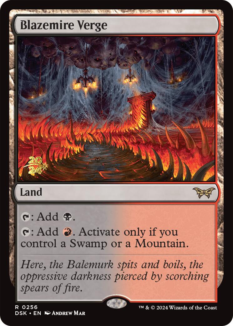 Blazemire Verge [Duskmourn: House of Horror Prerelease Promos] | Tables and Towers