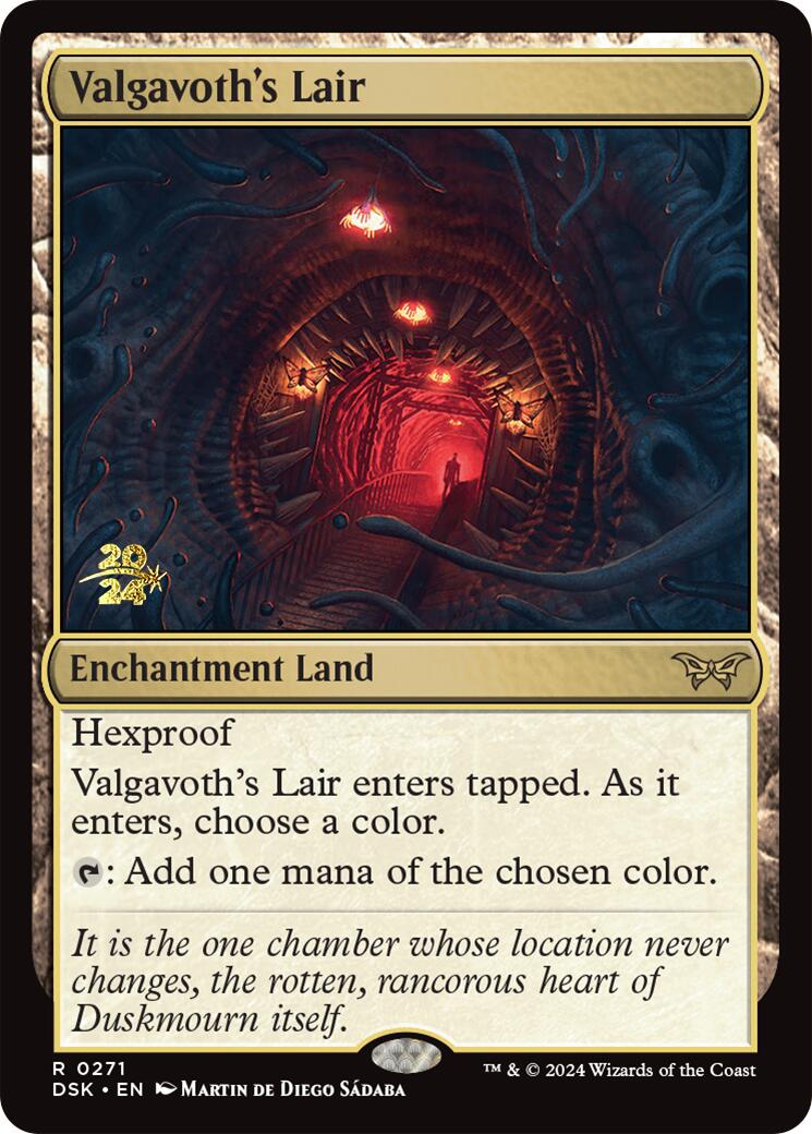 Valgavoth's Lair [Duskmourn: House of Horror Prerelease Promos] | Tables and Towers