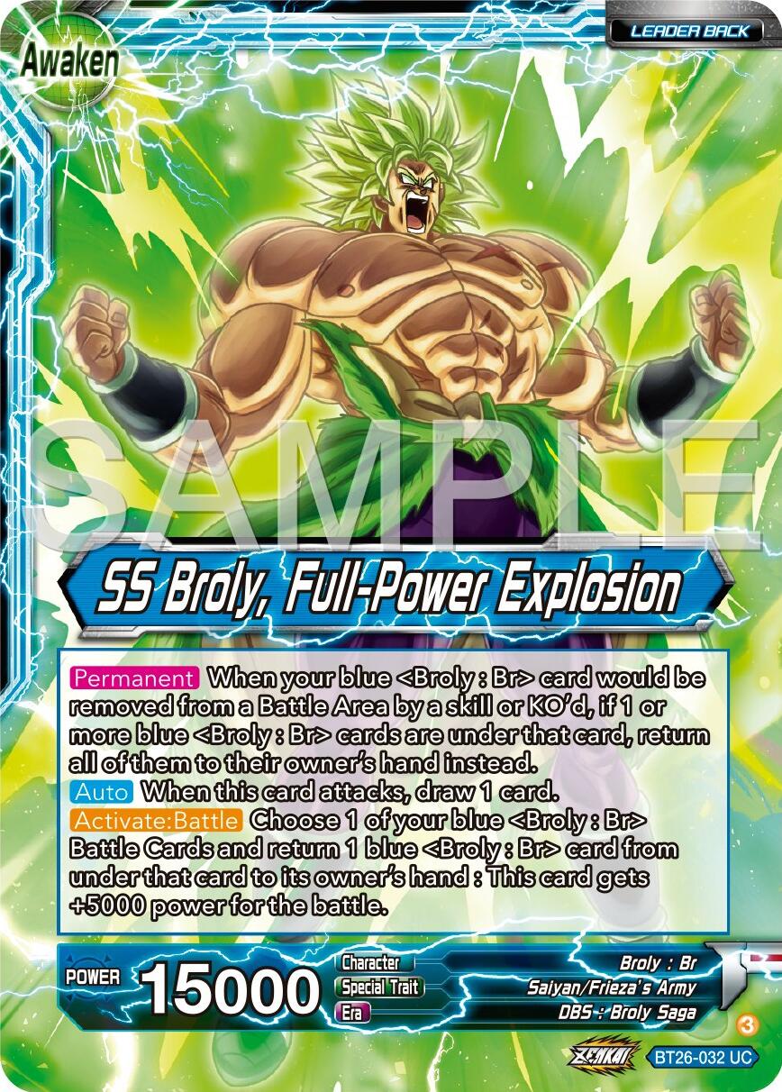 Broly // SS Broly, Full-Power Explosion (BT26-032) [Ultimate Advent] | Tables and Towers