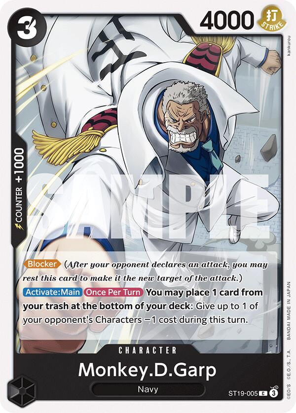 Monkey.D.Garp [Starter Deck: BLACK Smoker] | Tables and Towers