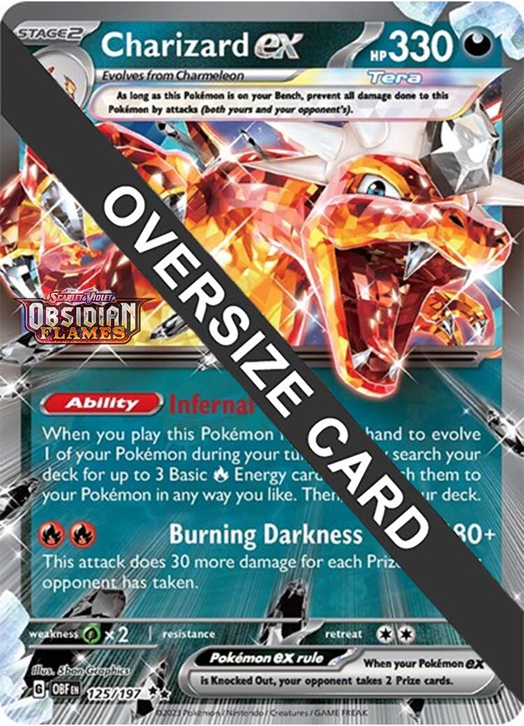 Charizard ex (125/197 - Jumbo Card) [Scarlet & Violet: Obsidian Flames] | Tables and Towers