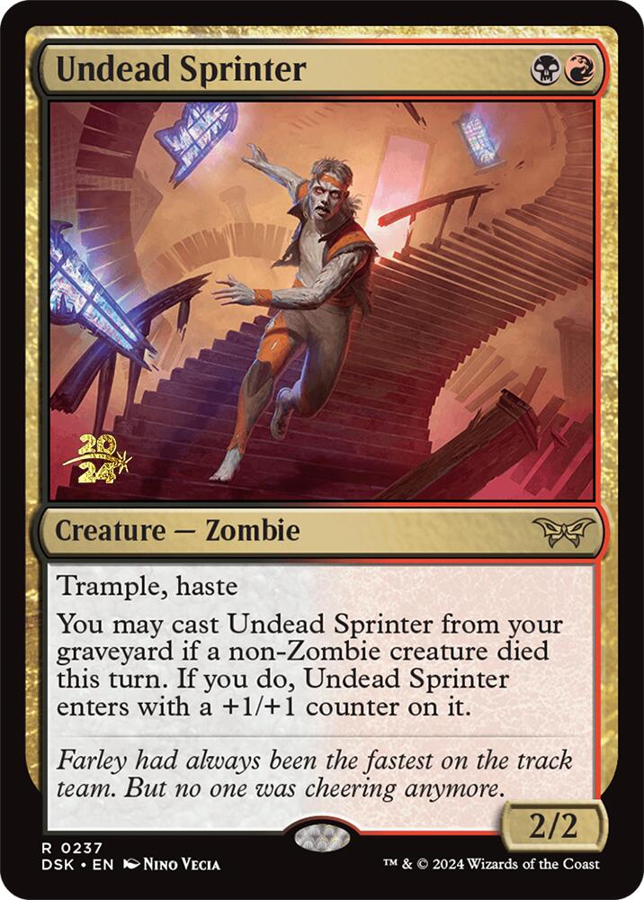 Undead Sprinter [Duskmourn: House of Horror Prerelease Promos] | Tables and Towers