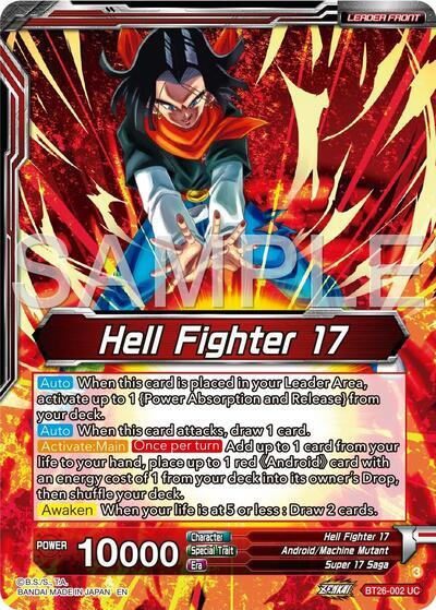 Hell Fighter 17 // Super 17, Anti-Saiyan Killing Machine (Alternate Art) (BT26-002) [Ultimate Advent] | Tables and Towers