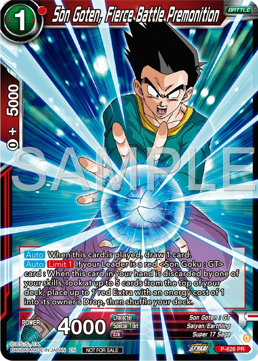 Son Goten, Fierce Battle Premonition (Zenkai Series Tournament Pack Vol.9) (P-626) [Promotion Cards] | Tables and Towers