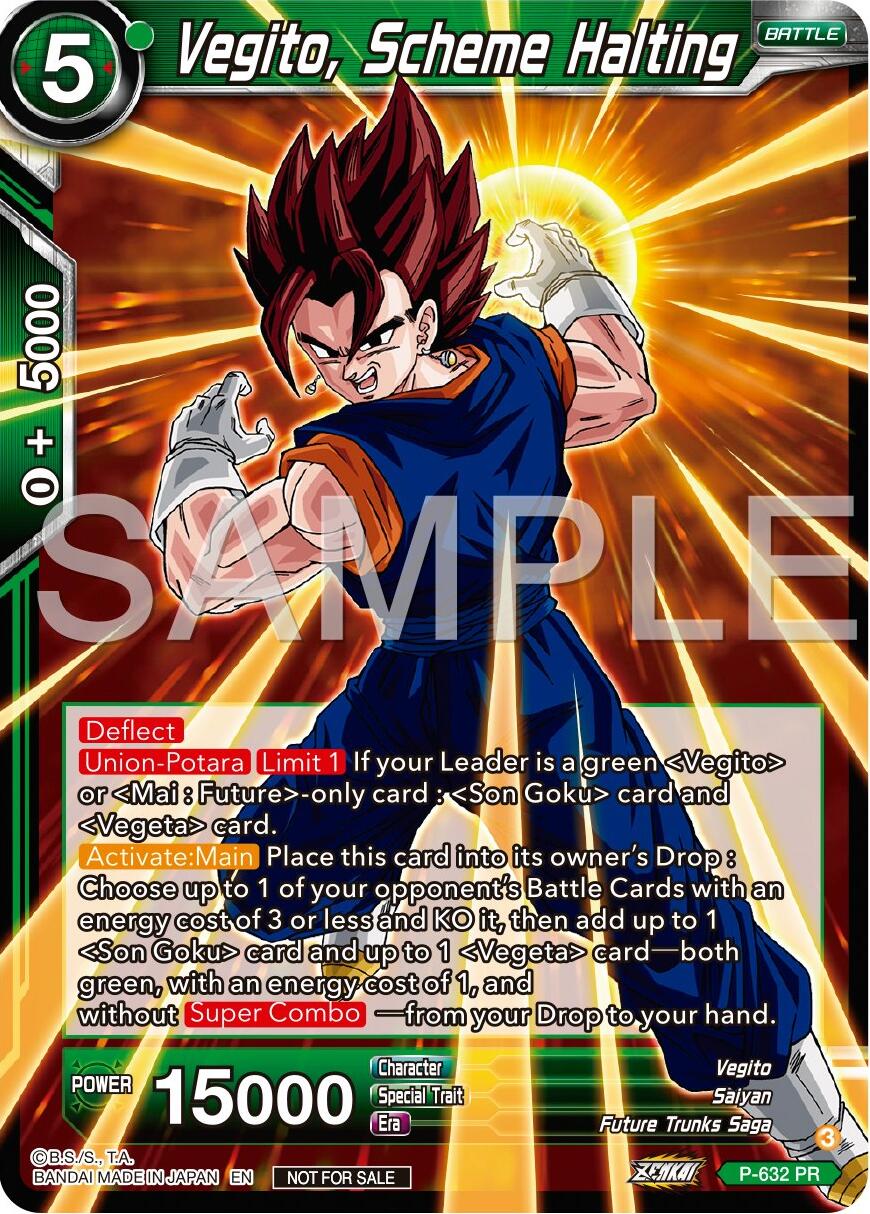 Vegito, Scheme Halting (Zenkai Series Tournament Pack Vol.9) (P-632) [Promotion Cards] | Tables and Towers