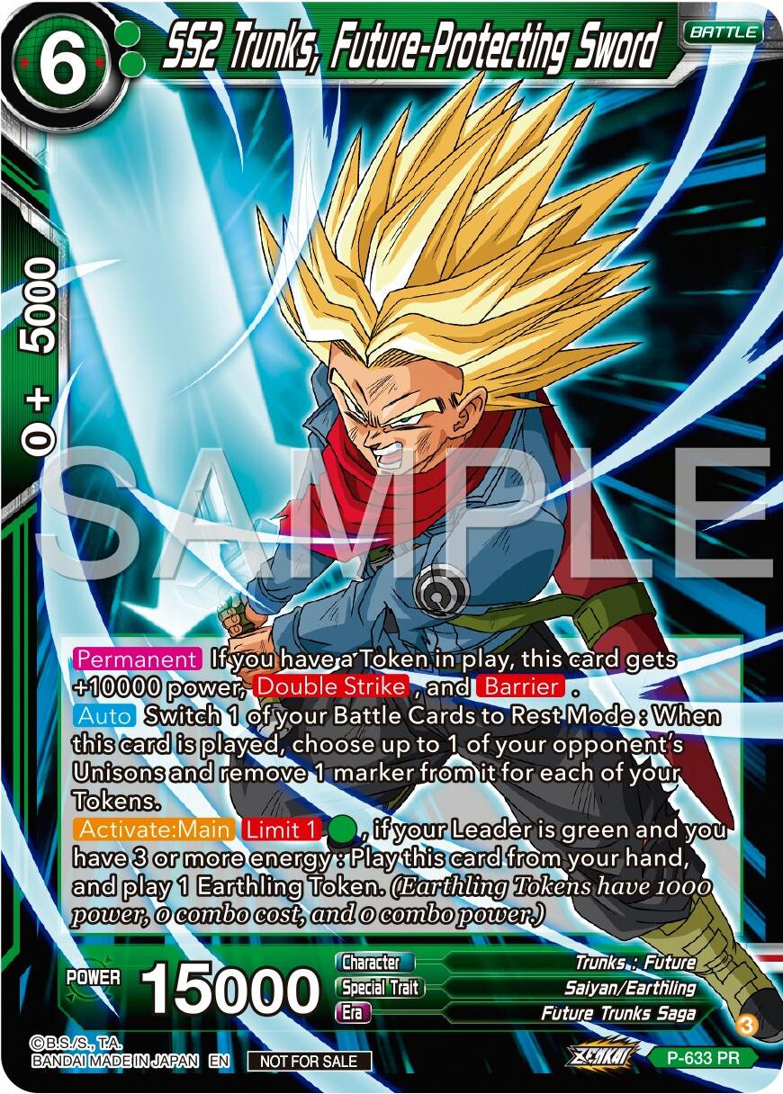 SS2 Trunks, Future-Protecting Sword (Zenkai Series Tournament Pack Vol.9) (P-633) [Promotion Cards] | Tables and Towers