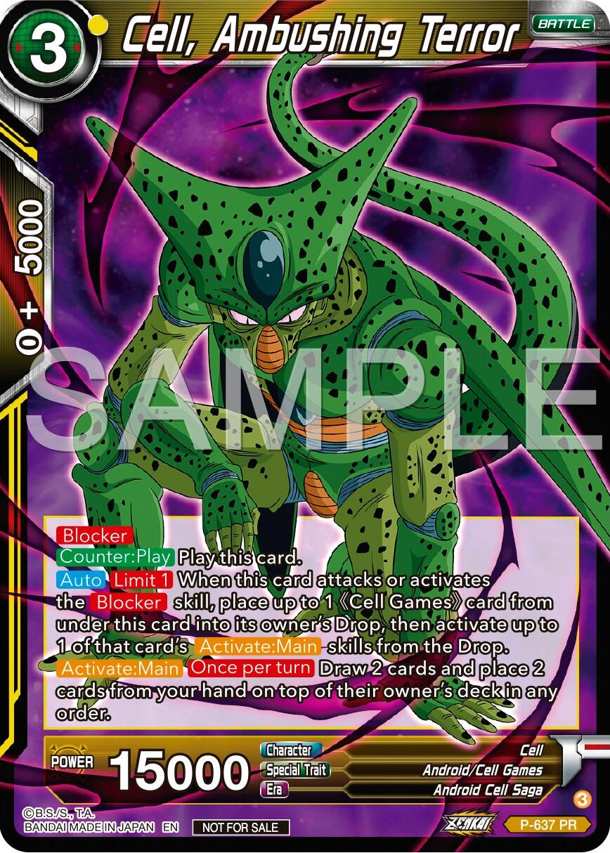 Cell, Ambushing Terror (Zenkai Series Tournament Pack Vol.9) (P-637) [Promotion Cards] | Tables and Towers