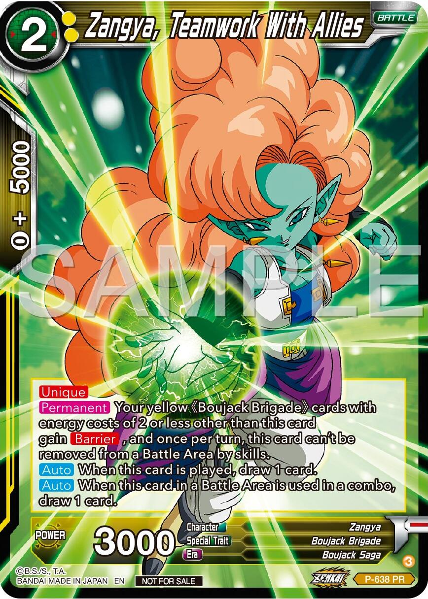 Zangya, Teamwork With Allies (Zenkai Series Tournament Pack Vol.9) (P-638) [Promotion Cards] | Tables and Towers